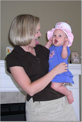 Kayla & Mom -  First Birthday!